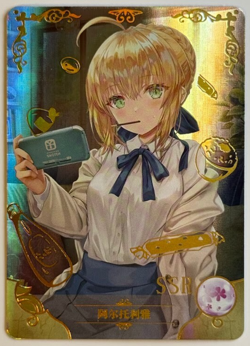 Goddess Story - Artoria Pendragon NS-2M03-011 Anime Waifu SSR Trading Card - Image 1