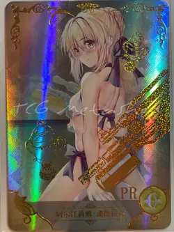 Goddess Story PROMO CARD PR 5M04 Waifu Anime NM Artoria Pendragon PR-005 - Image 1