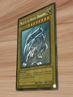YUGIOH: Blue-Eyes White Dragon SDK-001 UNLIMITED - MAX FADED - ULTRA RARE - NM - Image 2