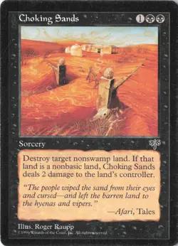 Choking Sands C Mirage Heavily Played - Image 1