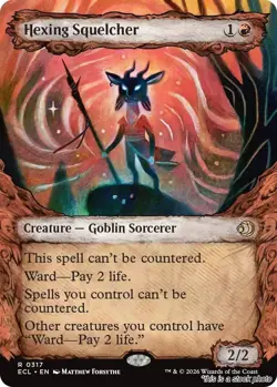 Hexing Squelcher (Showcase) MTG Lorwyn Eclipsed Rare NM Pck Fresh - Image 1
