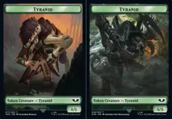 1 x Tyranid (017) // Tyranid (018) Double-sided Token - Universes Beyond: Warham - Image 1