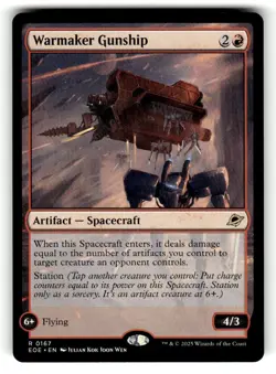 Warmaker Gunship #167 Rare Edge of Eternities Magic: The Gathering Near Mint - Image 1