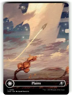 Plains (Borderless) #262 Land Edge of Eternities Magic: The Gathering NM - Image 1