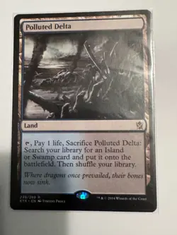 MTG - Polluted Delta - Khans of Tarkir - NM - Image 1