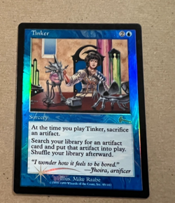 Foil - Tinker - Urza's Legacy - MTG - Magic the Gathering - (read description) - Image 1