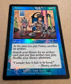 Foil - Tinker - Urza's Legacy - MTG - Magic the Gathering - (read description) - Image 2