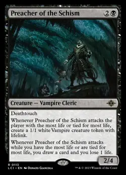 Mint/Near-Mint, English - 1 x MTG Preacher of the Schism The Lost Caverns of Ixa - Image 1