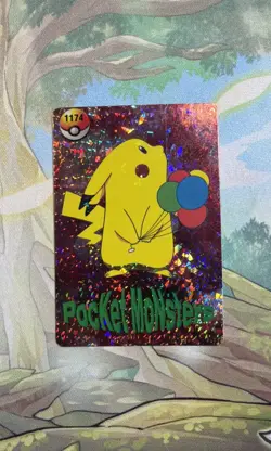Pocket Monsters Japanese Vending Machine Pikachu Holo Prism - Image 1