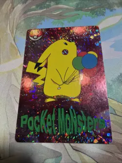 Pocket Monsters Japanese Vending Machine Pikachu Holo Prism - Image 3