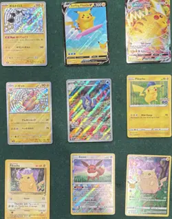 Nintendo Pokemon TCG 9-Card Lot Pikachu VMAX Surfing Pikachu V Eevee Holo - Image 1