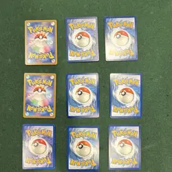 Nintendo Pokemon TCG 9-Card Lot Pikachu VMAX Surfing Pikachu V Eevee Holo - Image 2