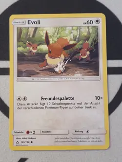Evoli 105/156 Ultra Prisma Set Pokemon Karte Deutsch Pokemon TCG Eevee - Image 3