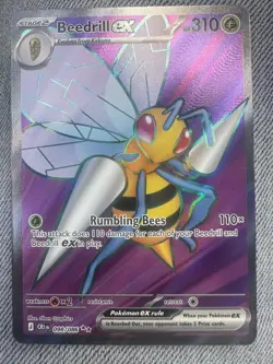 Beedrill ex 098/086 Ultra Rare Full Art Pokemon TCG Chaos Rising CRI English NM - Image 1