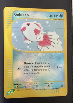 Pokemon Goldeen Reverse Foil Pokemon Aquapolis 78/147 2002 LP/NM - Image 1