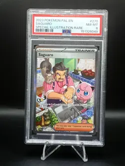 2023 Pokemon PAL EN Saguaro #270 Special Illustration PSA 8 NM-MT - Image 1