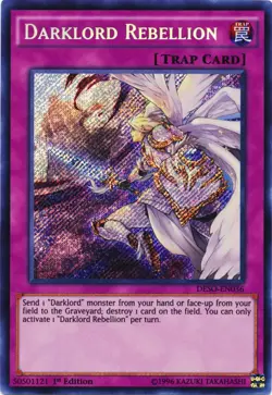 Yugioh! Darklord Rebellion - DESO-EN036 - Secret Rare - 1st Edition Near Mint, E - Image 1