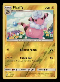 Flaaffy 42/181 Uncommon Team Up Pokemon Reverse Holo Near Mint - Image 1