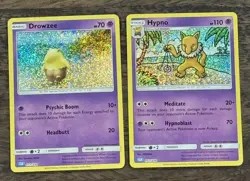 💤 Drowzee 011 + Hypno 012 💤 /034 CLB Pokemon TCG Classic Collection – NM - Image 1