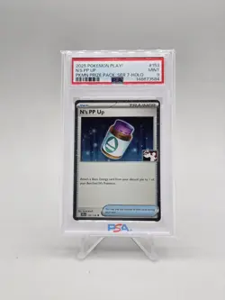 2025 Pokemon Play! N's PP Up #153 Prize Pack Series 7 Holo PSA 9 - Image 1