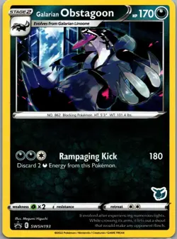 Galarian Obstagoon SWSH193 Sword & Shield Promo Pokemon TCG P NM - Image 1
