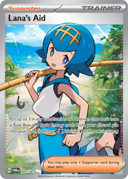 Pokemon - Lana's Aid 207/167 Twilight Masquerade - Ultra Rare - NM - Image 4