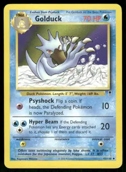 Pokemon Tcg Golduck #43 Pokemon Legendary Collection MP - Image 1