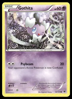 Gothita 32/124 Common Fates Collide Pokemon Lightly Played - Image 1