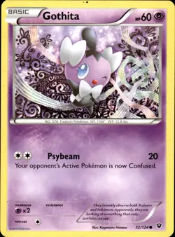 Gothita 32/124 Common - Pokemon XY - Fates Collide - LP - Image 1