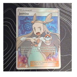 Pokemon Jasmine Full Art Holo Ultra Rare Trainer 177/181 SM-Team Up English - Image 1