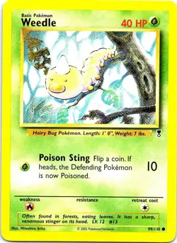 Weedle 99/110 Common Legendary Collection Pokemon Near Mint - Image 1