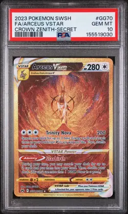 2023 POKEMON SWORD & SHIELD CROWN ZENITH SECRET FULL ART/ARCEUS VSTAR PSA 10 - Image 1