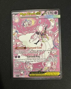 Pokemon Mega Diancie ex Ascended Heroes Special Illustration Rare 282/217 SIR - Image 1
