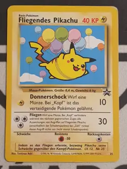 Pokemon Karte Fliegendes Pikachu 25 Promo Pokemon Deutsch 1999 Pokemon Original - Image 3