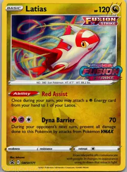 Latias SWSH171 Promo SWSH Black Star Pokemon NM - Image 1