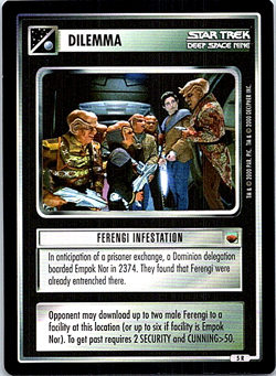 Star Trek The Trouble With Tribbles CCG Card #5R Ferengi Infestation - Image 1