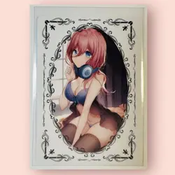 Miku Nakano ZR - Quintuplets Goddess Story TCG Signature Rare Foil Doujin Card - Image 2