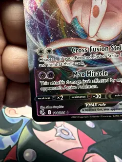 Mew VMAX 114/264 Pokemon TCG Card From Fusion Strike Near Mint See Pics - Image 5
