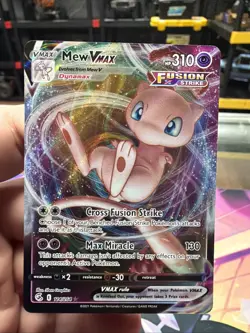Mew VMAX 114/264 Pokemon TCG Card From Fusion Strike Near Mint See Pics - Image 1