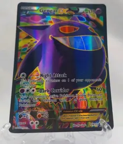 Pokemon TCG XY Phantom Forces Gengar EX Full Art Ultra Rare Card 114/119 MP ZM1 - Image 3