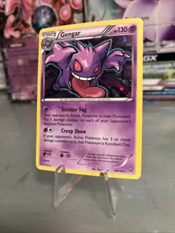 Pokemon Gengar Holo Rare TCG Card 60/162 XY Breakthrough 9.0 holo deck grade - Image 2