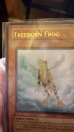 DR04-EN145 Treeborn Frog Ultra Rare Near Mint Yu Gi Oh Trading Card Game - Image 1