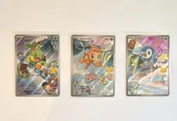 Pokemon First Partners 2026 Holo Lot Turtwig Chimchar Piplup 3 Card Set - Image 1