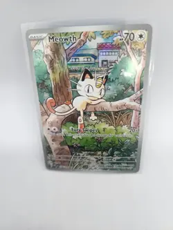 2025 Pokemon Gaming Phantasmal Flames Meowth #106/094 Illustration Rare - Image 2