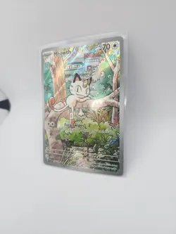 2025 Pokemon Gaming Phantasmal Flames Meowth #106/094 Illustration Rare - Image 3
