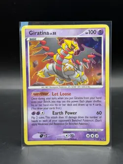 Pokemon Giratina 9/127 Platinum Holo Rare LV.55 NM Vintage 2009 LP - Image 1