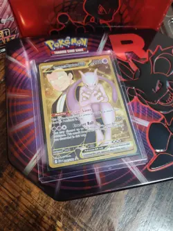 Team Rocket's Mewtwo ex - 240/182 - Pokemon Destined Rivals Gold Hyper Rare NM - Image 2