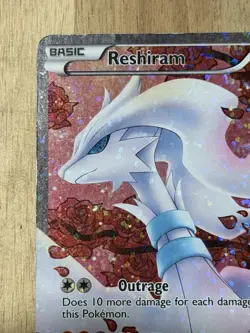 Pokemon TCG Card Reshiram RC22/RC25 Full Art Ultra Rare Legendary Treasures MP - Image 2