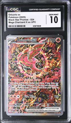 Pokemon Oricorio ex 024 Black Star Promo Hole CGC Gem Mint 10 - Image 1