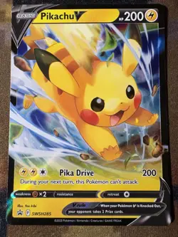 PIKACHU VMAX SWSH286 & PIKACHU V SWSH285 PROMO CARDS NM Pokemon TCG Black Star - Image 2
